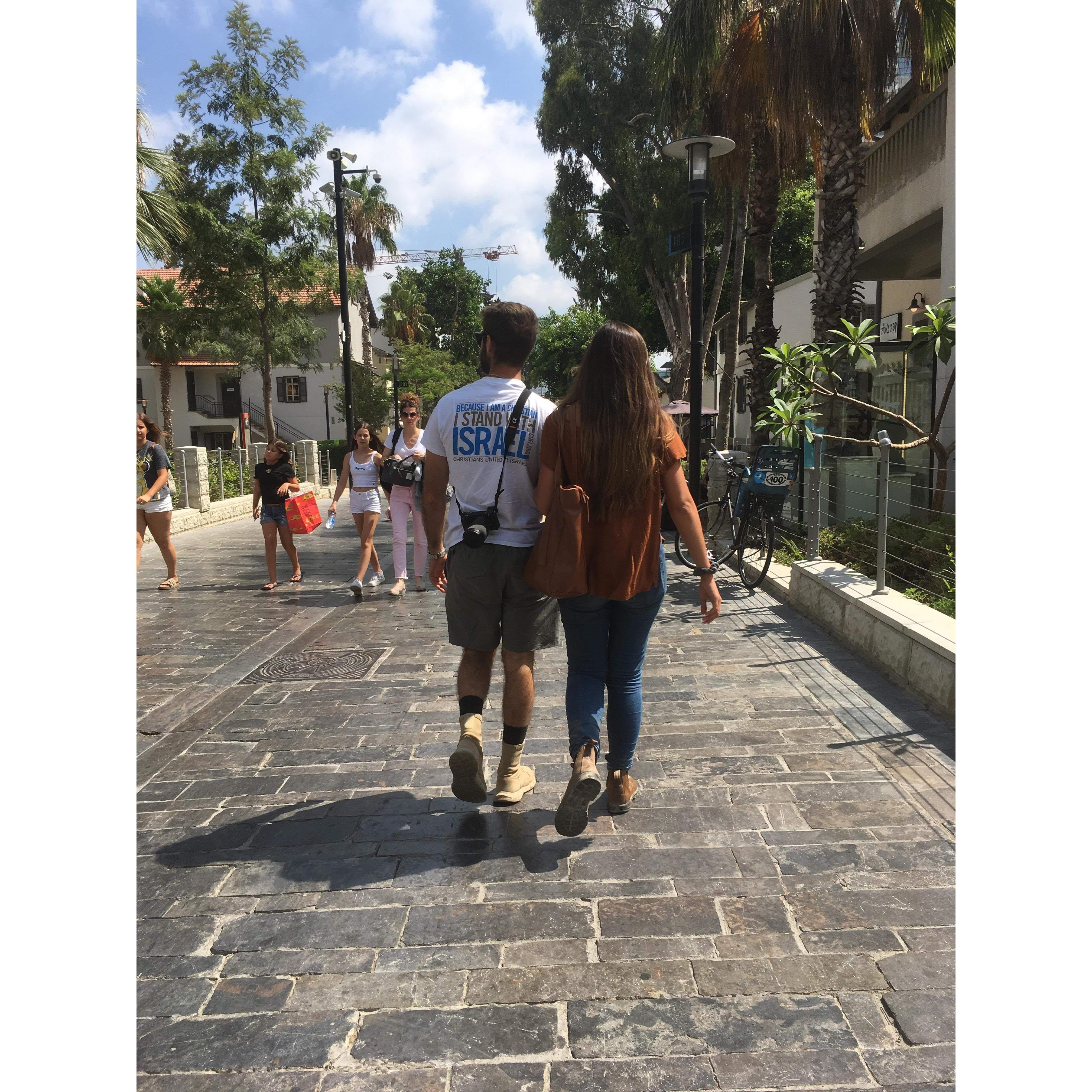 Walking in Tel Aviv