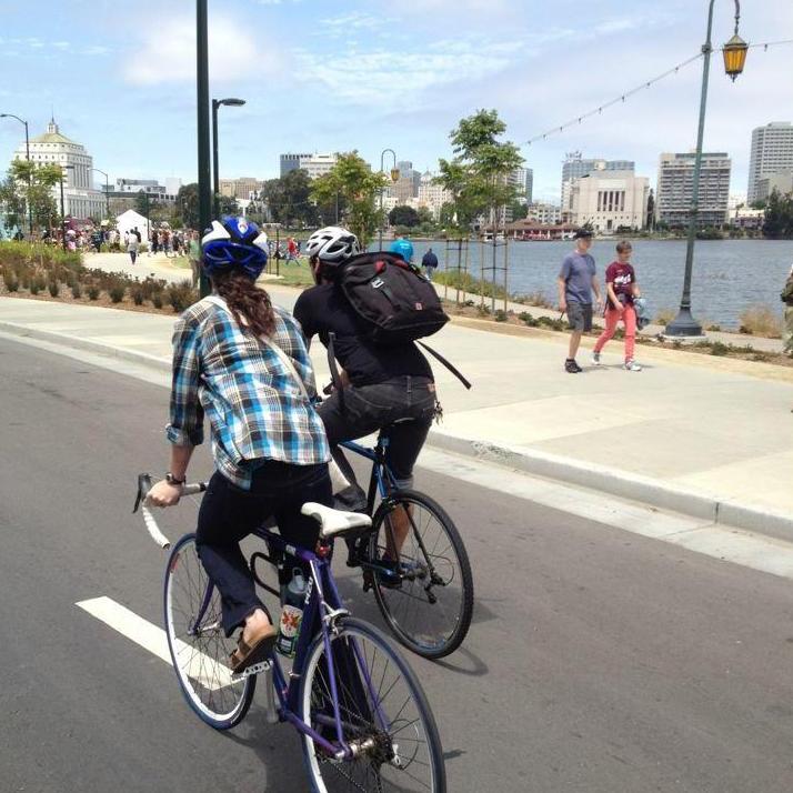 This was one of our early bike rides around Lake Merritt together after Jake tuned up Ashley's bike!