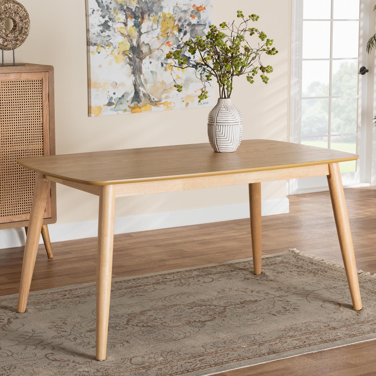 Baxton Studio, Flora MidCentury Modern Dining Table Zola