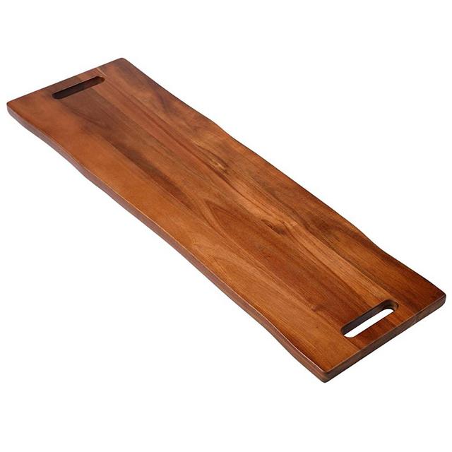 Large Acacia Wood Cutting Board for Kitchen - Caperci Better Chopping Board  with Juice Groove & Handle Hole for Meat (Butcher Block) Vegetables and