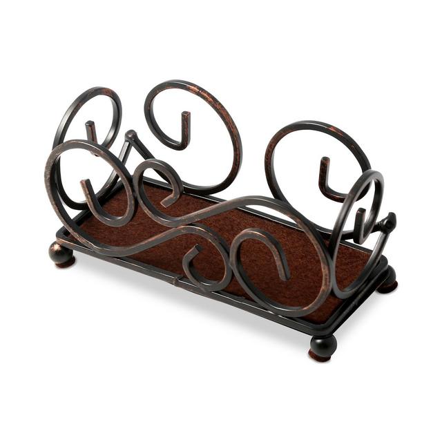 Thirstystone Bronze-Tone Scroll Upright Coaster Holder