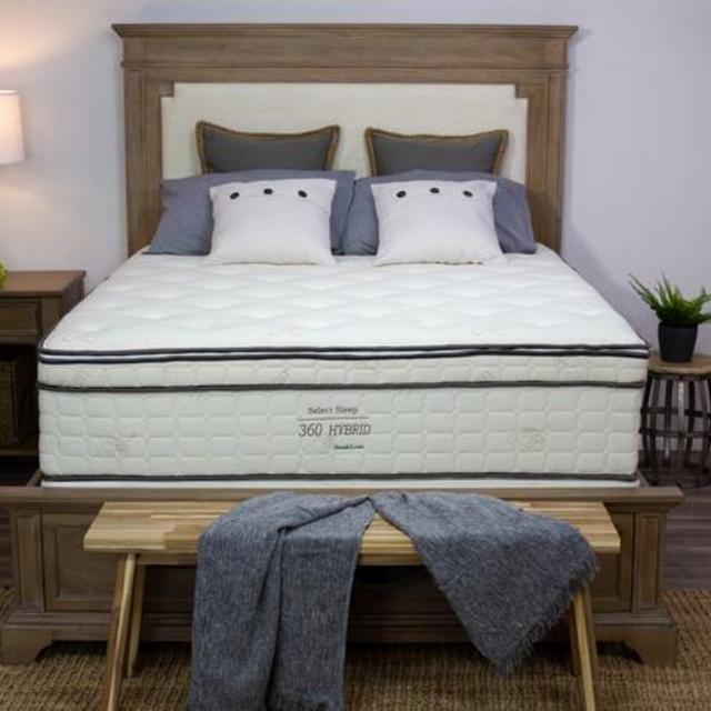Sleep EZ 360 Hybrid Pillowtop Queen Talalay Medium Firm