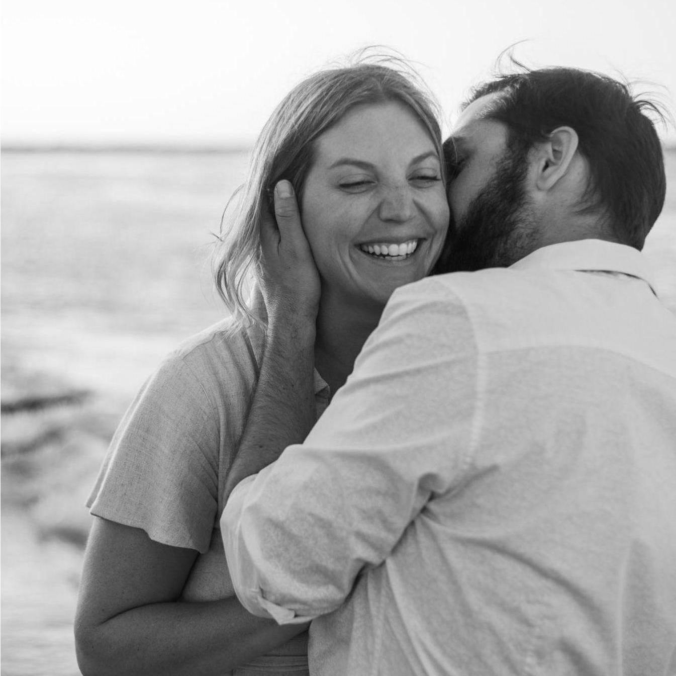 Right after we got engaged we went on a trip to Asheville and Charleston. We had some pictures taken on Folly Beach, SC