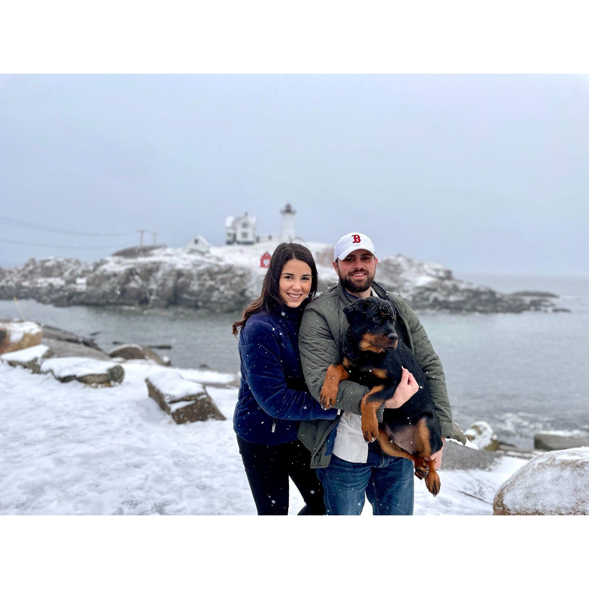 Kennebunkport, Maine with our bear.