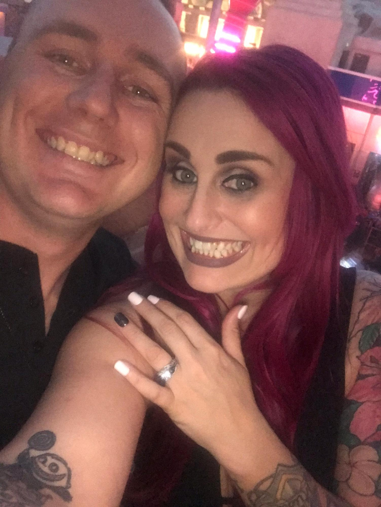 The night he proposed and I said yes