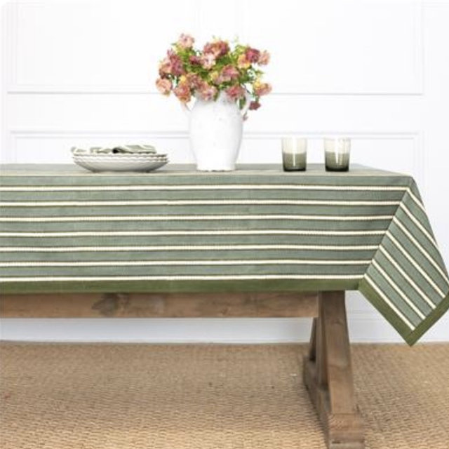 Striped Round Tablecloth