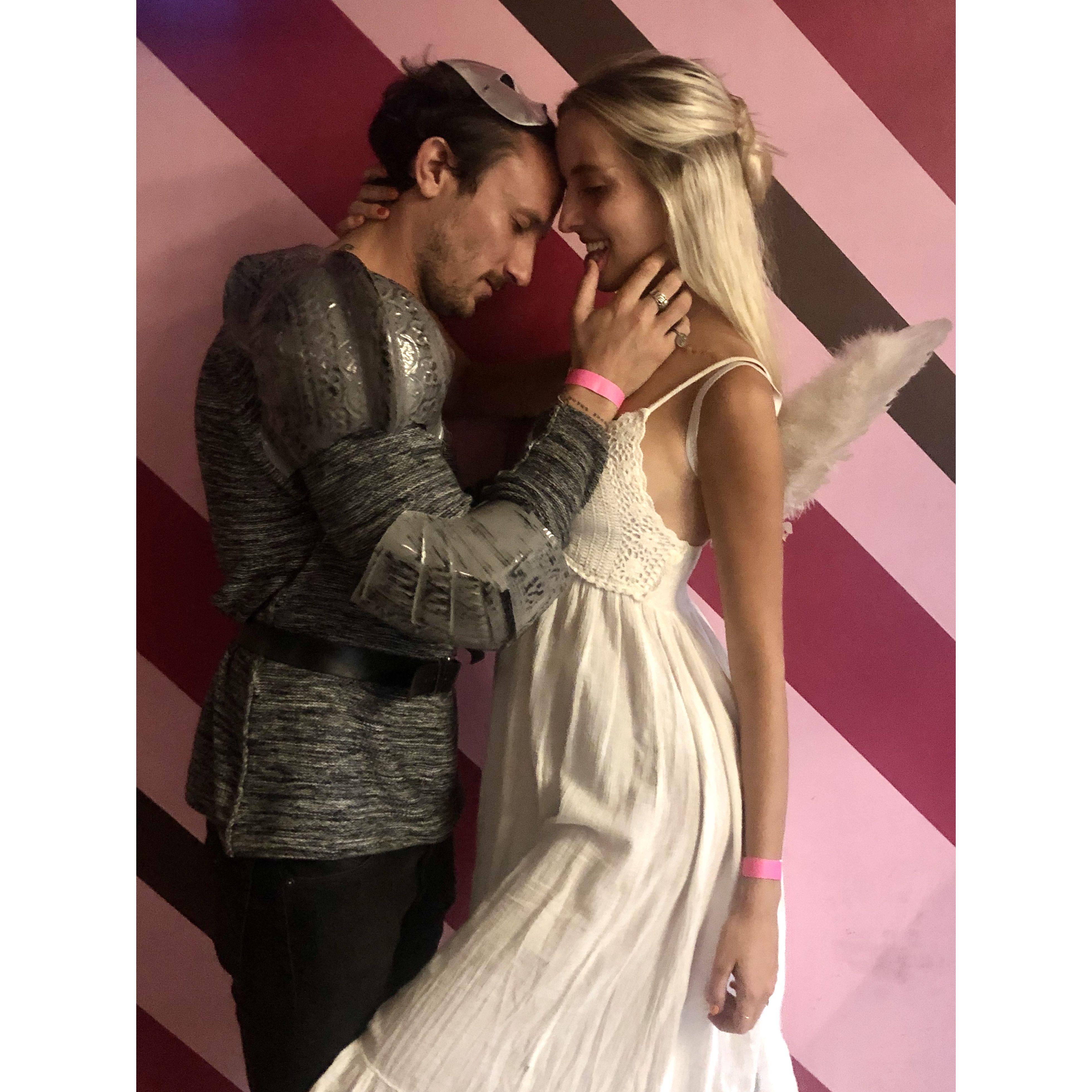 Halloween in West Hollywood California as Romeo + Juliet (the Leo version obviously)