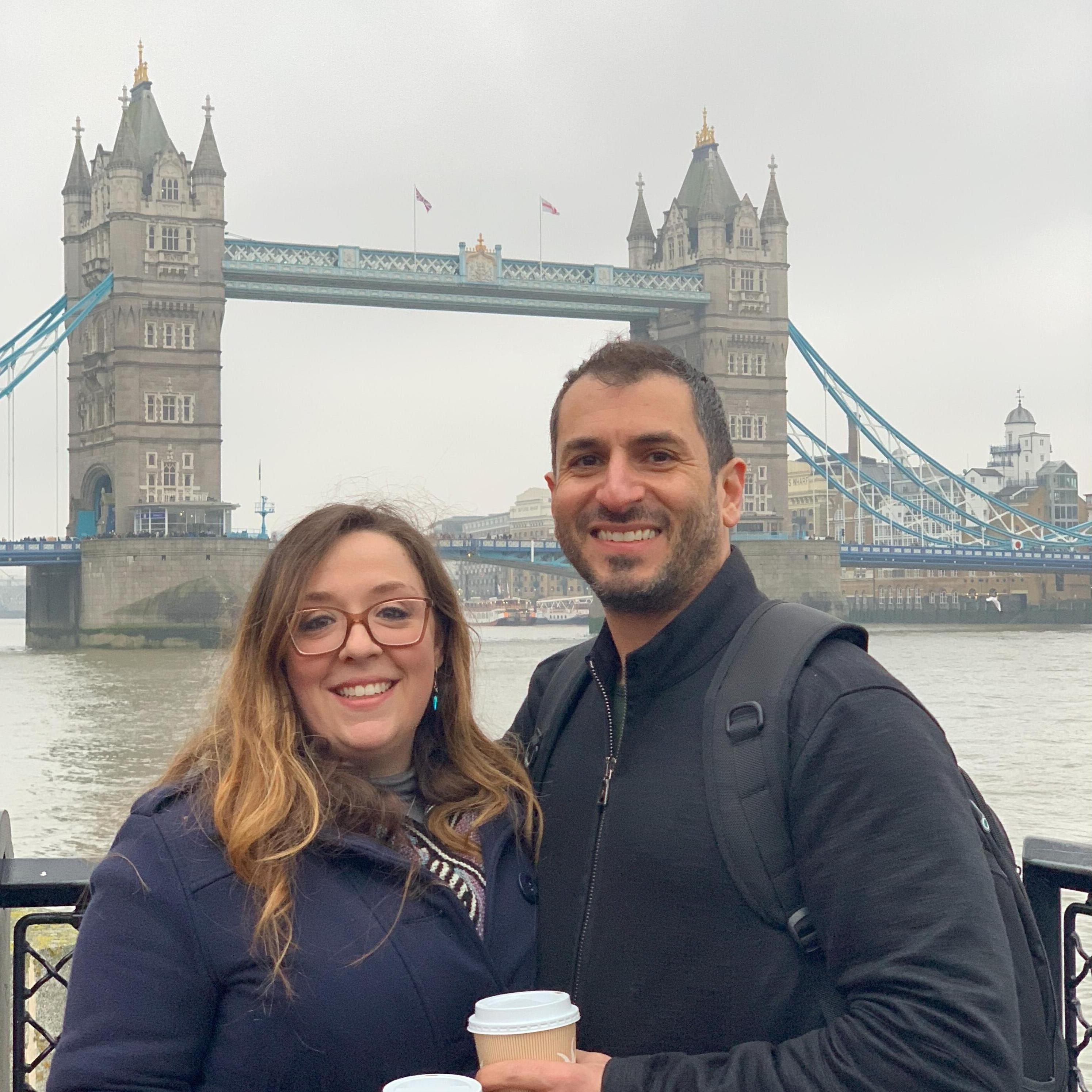 After Paris, Danny and Heather took the Chunnel to London for the last stop on their European tour.