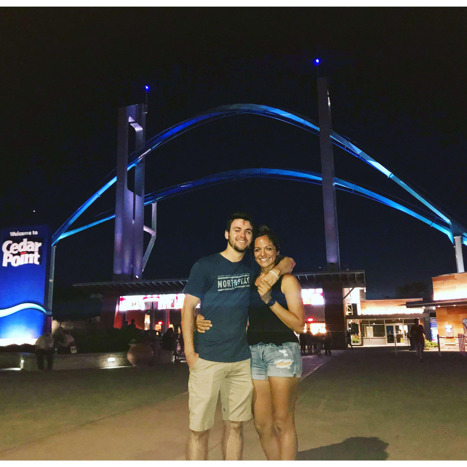 Cedar Point theme park in Ohio, 2019. Spence convinced me to ride some of the most intense rides