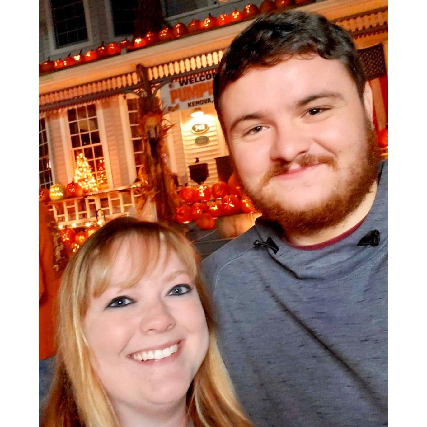 Ashley's first trip to the Pumpkin House in Kenova.