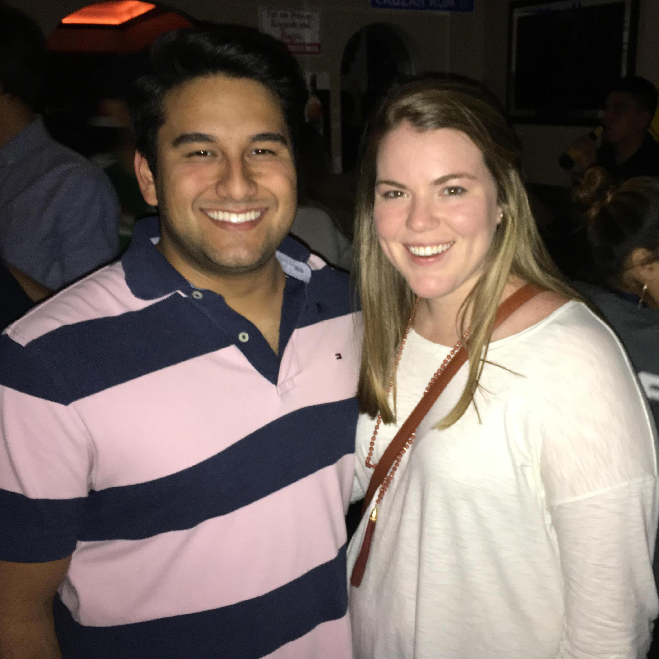 A fun night out when we were both still Houston residents