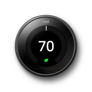 Nest Learning Thermostat 3rd Gen in Mirror Black
