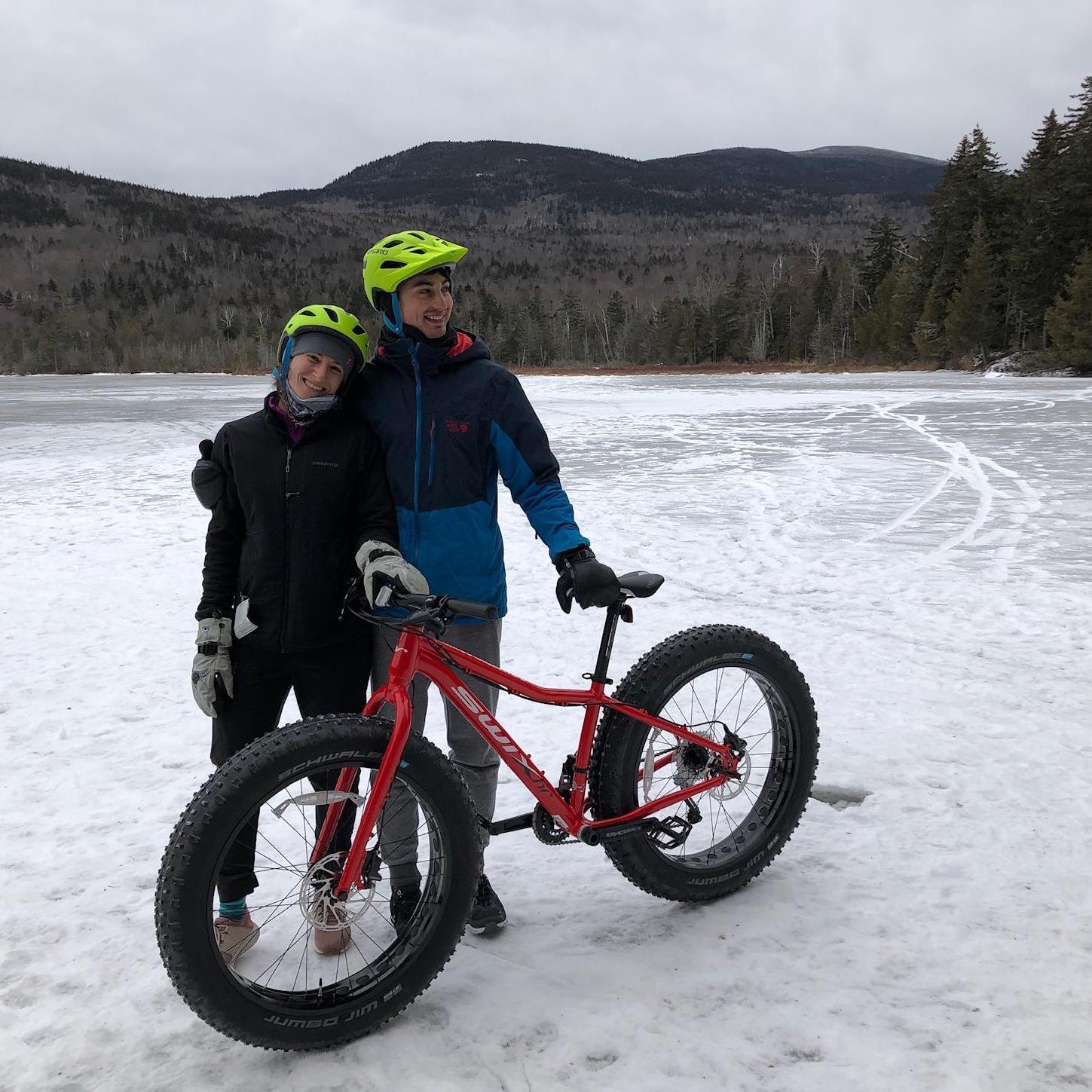 Fat Tire biking up at Sugarloaf in Maine (2019).