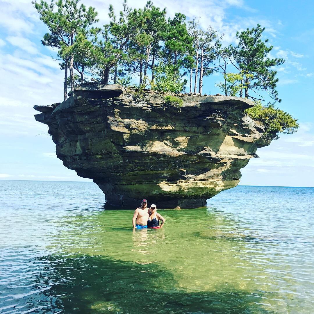Kayaking in Port Austin, MI to Turnip Rock