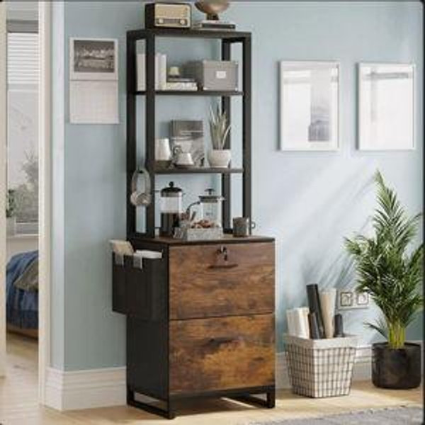 Mandip 19.7'' Wide File Cabinet - Brown
