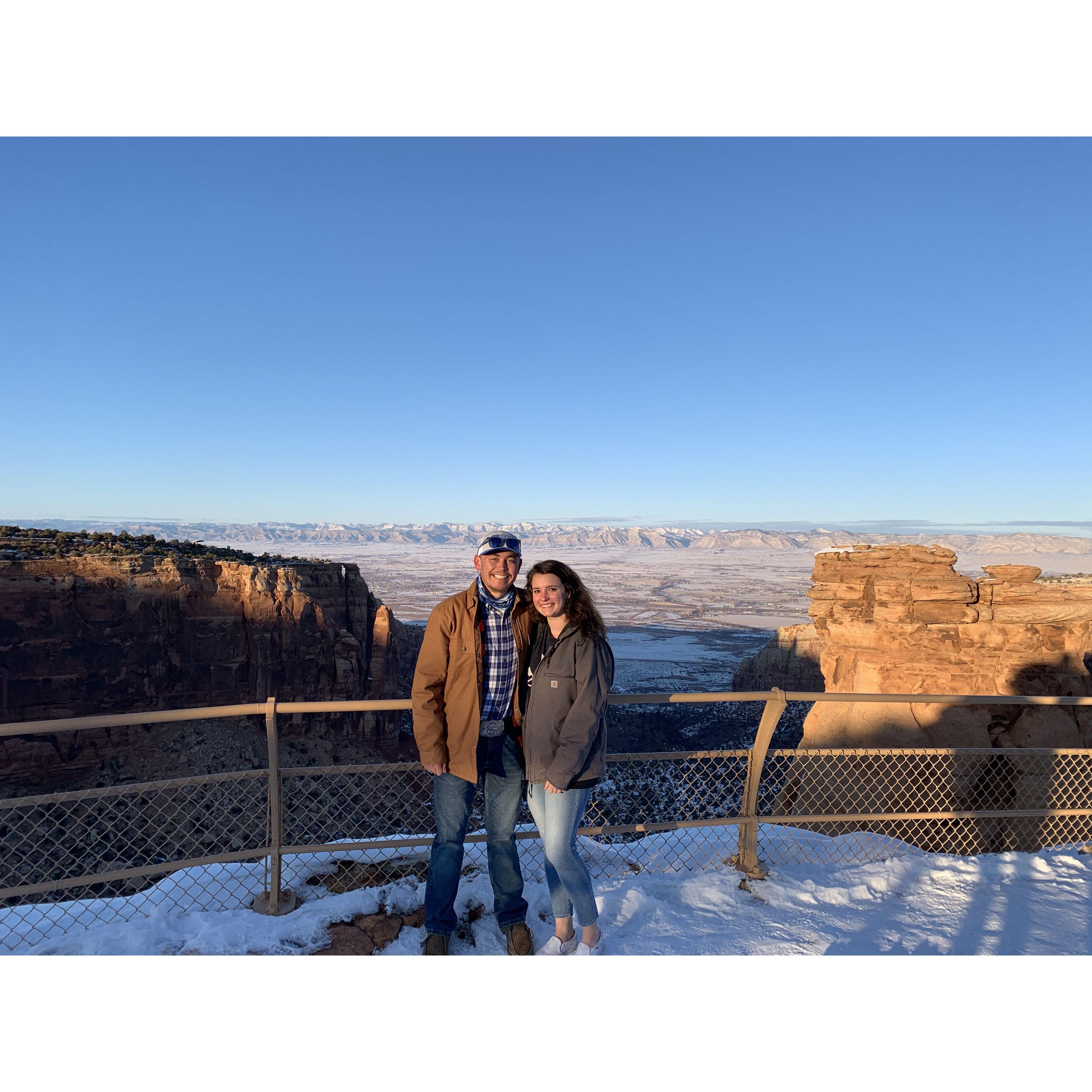 Mikayla's first time in Grand Junction to see Aaron