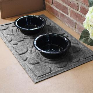 WaterHog Dots Dog Bowl Pet Feeder Mat