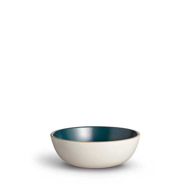 Set of 6 Cereal Bowls (Color: Teal/Sand)