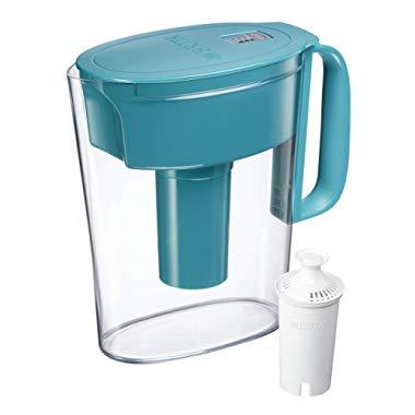 Brita Metro Pitcher with 1 Filter, 5 Cup, Turquoise