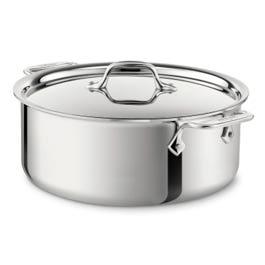 D3 Stainless 3-ply Bonded Cookware, Stockpot with lid, 6 quart