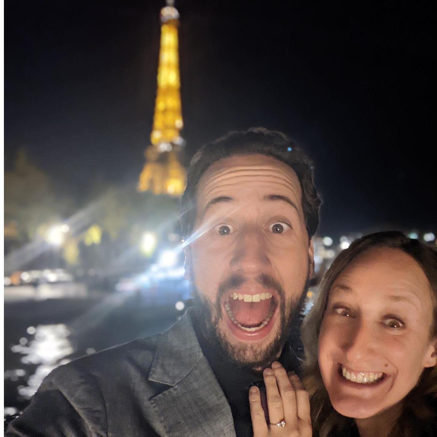 Getting engaged in Paris!