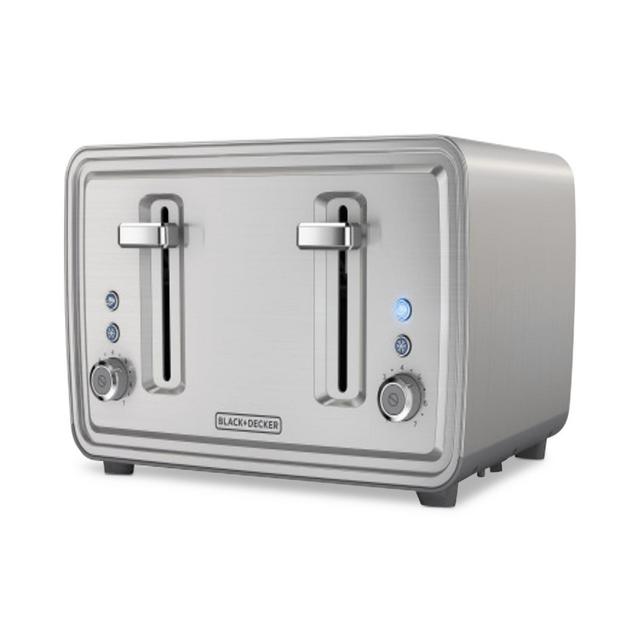 Black & Decker Stainless Steel 4-Slice Wide-Slot Toaster