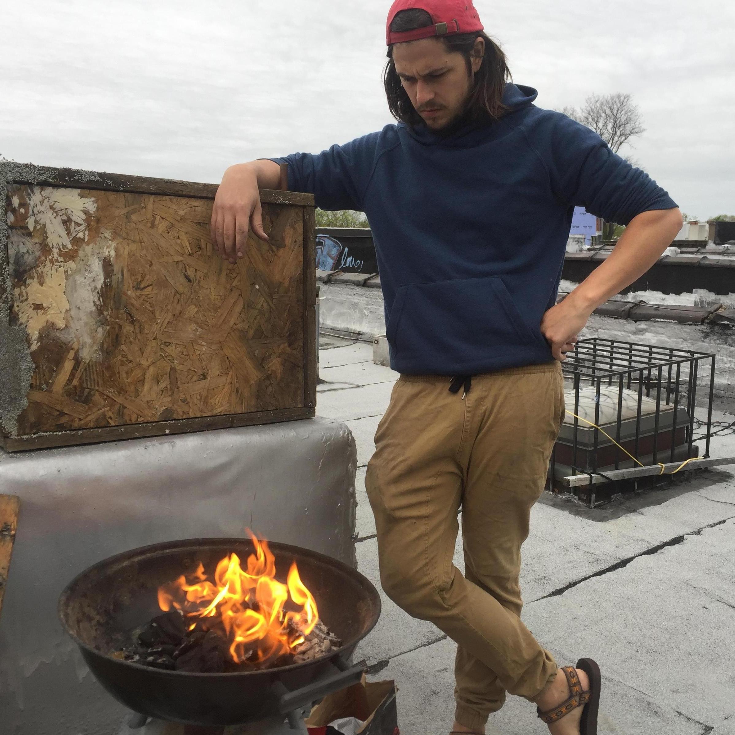 Rooftop grill. 
(Brooklyn, 2017-ish)