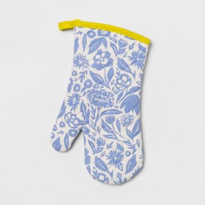 Floral Oven Mitt Blue - Opalhouse™