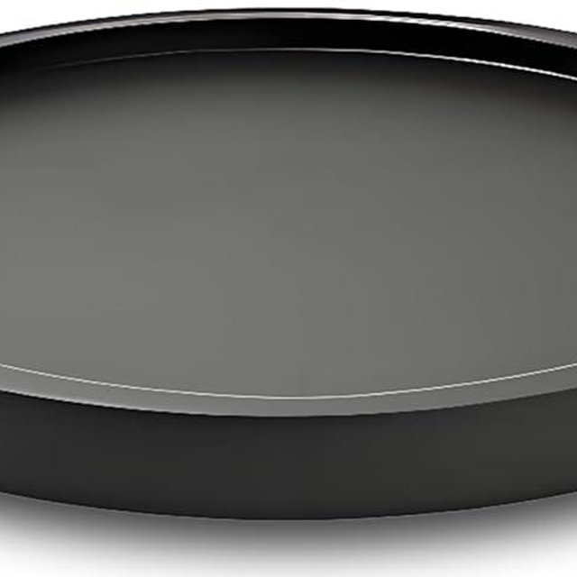 12" Black Bamboo Lazy Susan Organizer Kitchen Turntable for Cabinet Pantry Table Organization