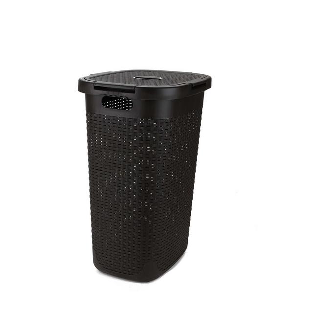 Mind Reader 60 Liter Laundry Basket, Brown