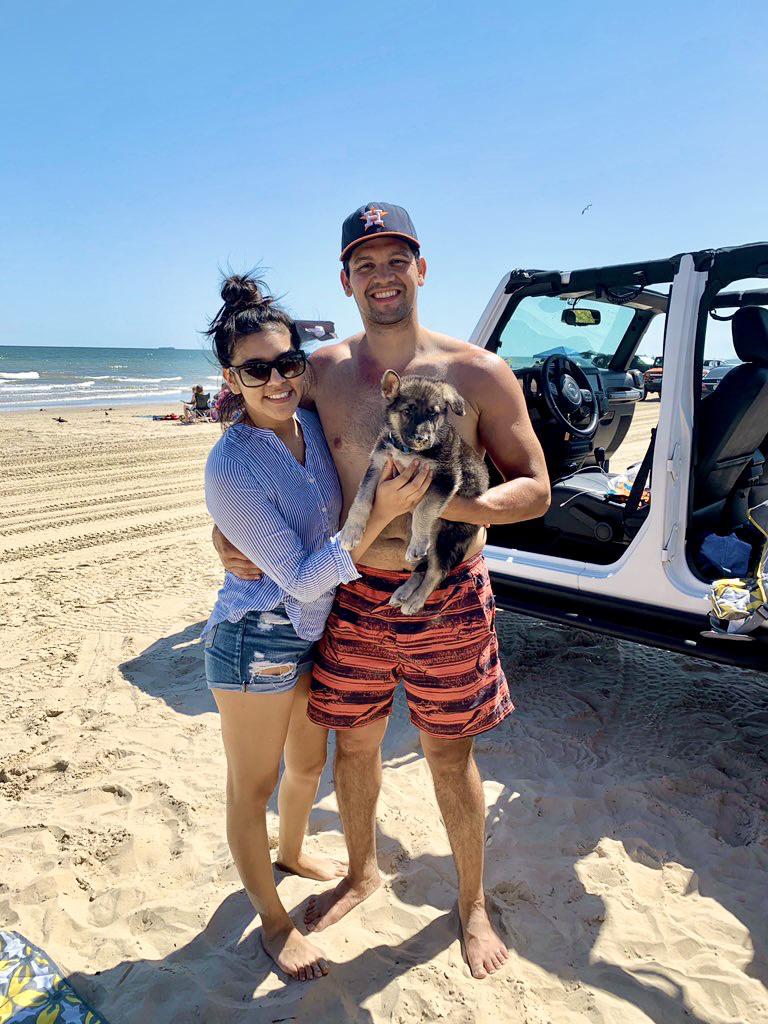 Ranger's first beach trip. April 2020