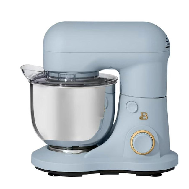 3.5 Qt Stand Mixer, with Flat Beater, Dough Hook, Whisk (Cornflower Blue)