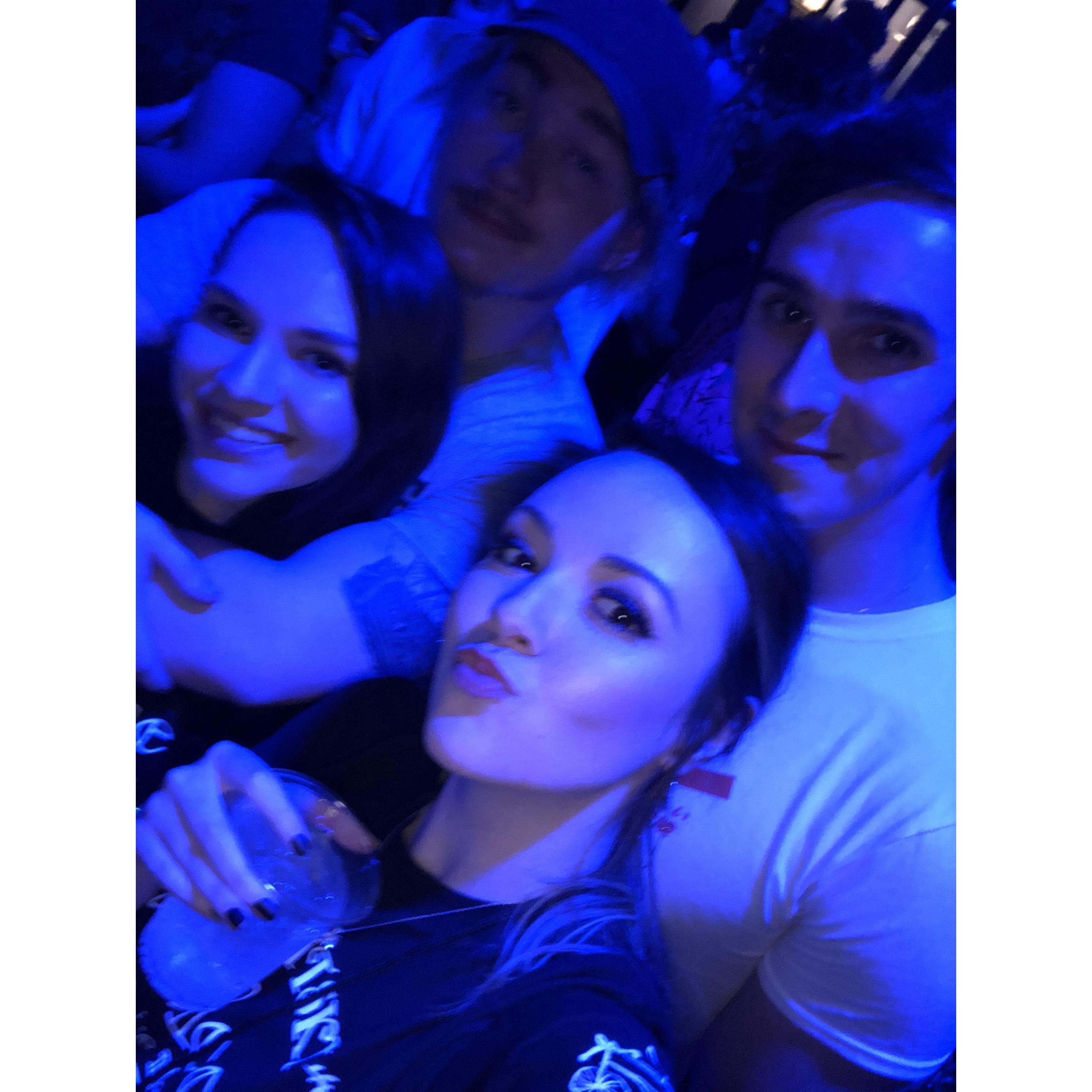Night out with the maid of honor, Kelli, and the usher, Roy. We drove to Pensacola and met Watsky, then drove home the same night