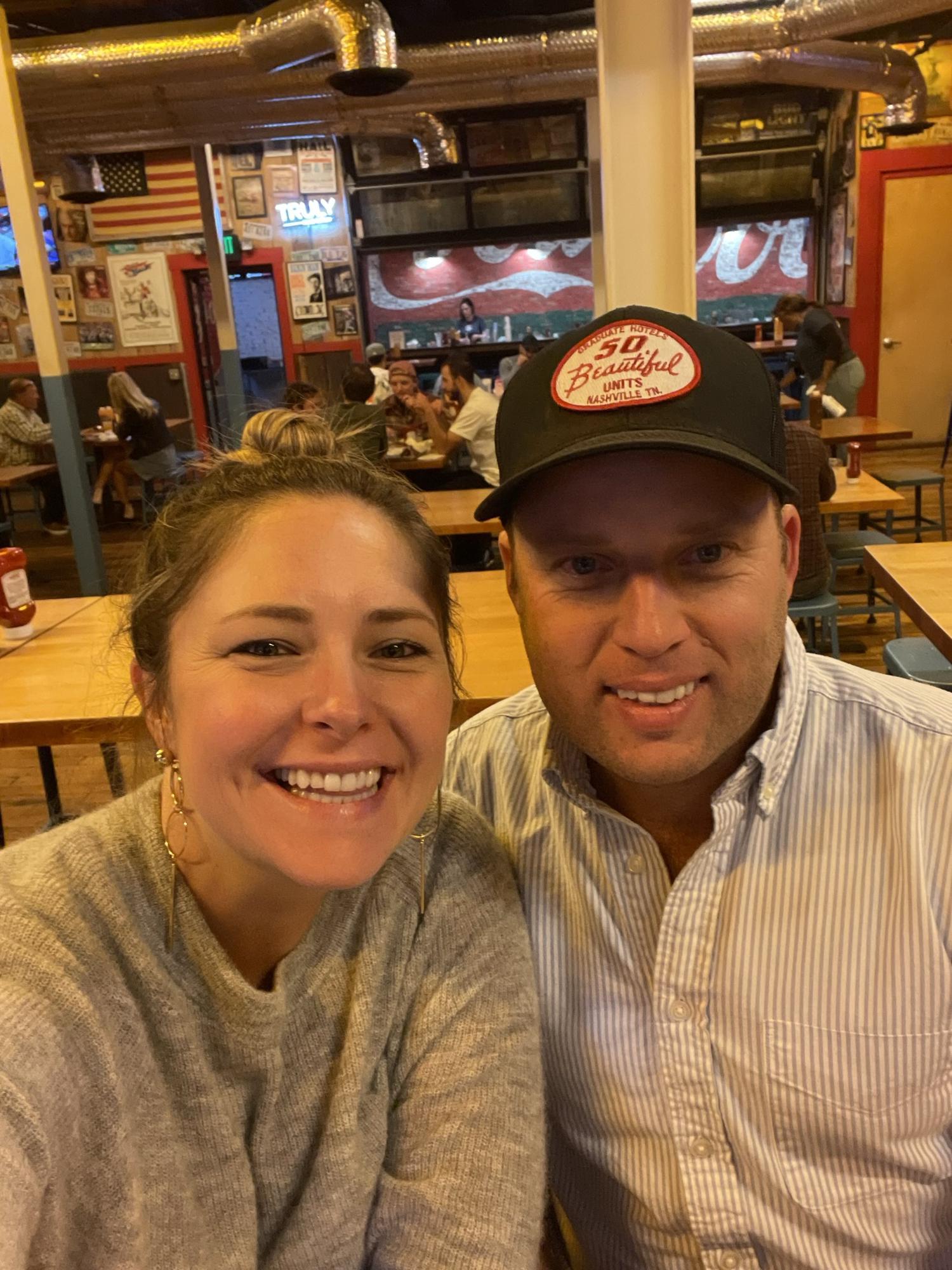 OCTOBER 2022. Back in Nashville at our favorite BBQ joint- Martin's.
