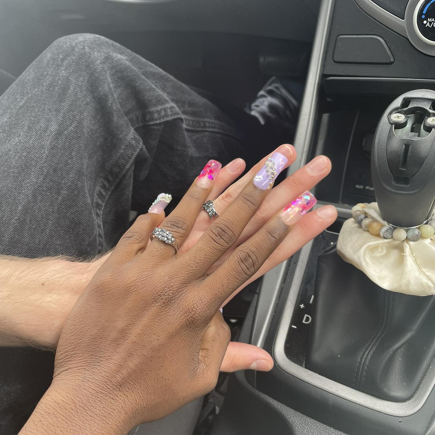 We got each other matching Promise rings at his church and prayed over them prior to giving them to each other🥰!