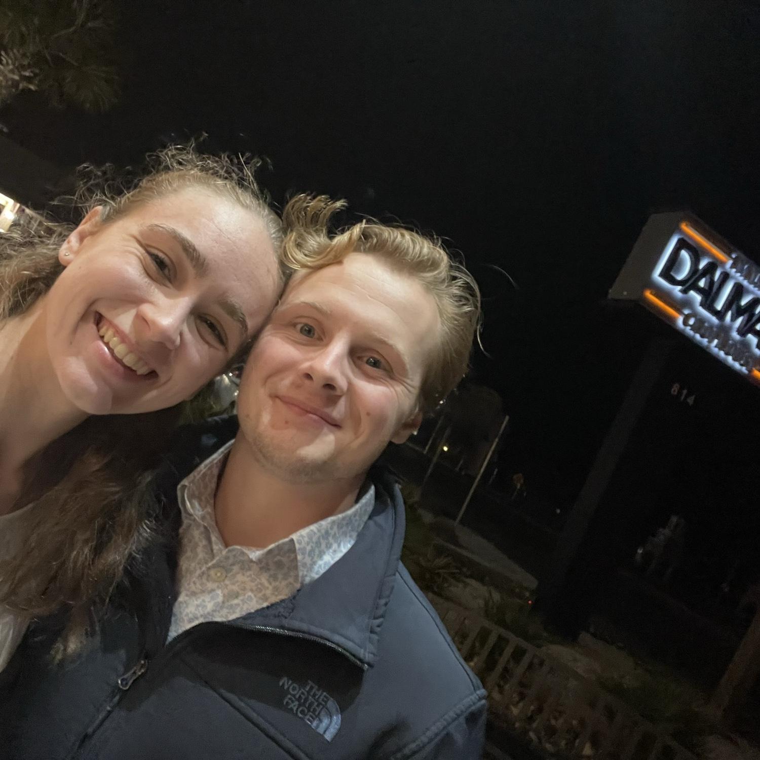 Kristen and Sean started the tradition of going to Dalmare Italian Chophouse in Daytona Beach. Unfortunately, it is now closed.