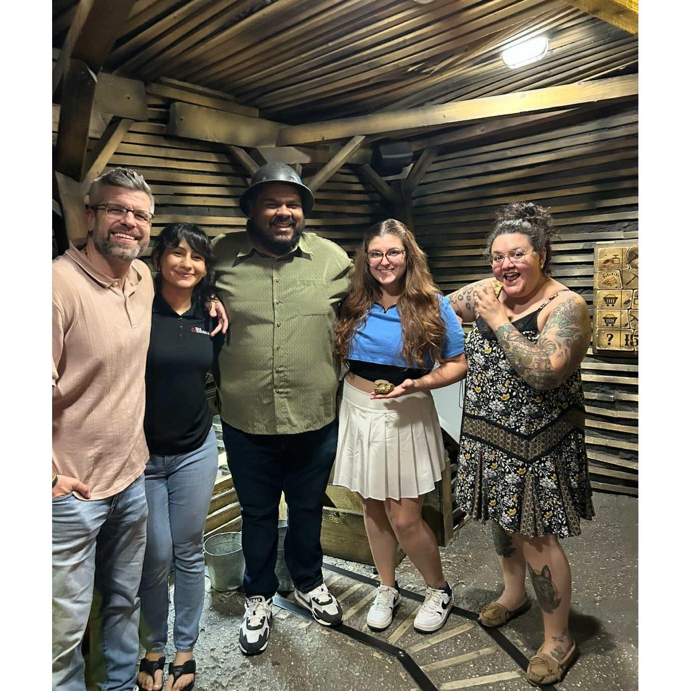 Recreated our first date before the proposal, winning an escape room!