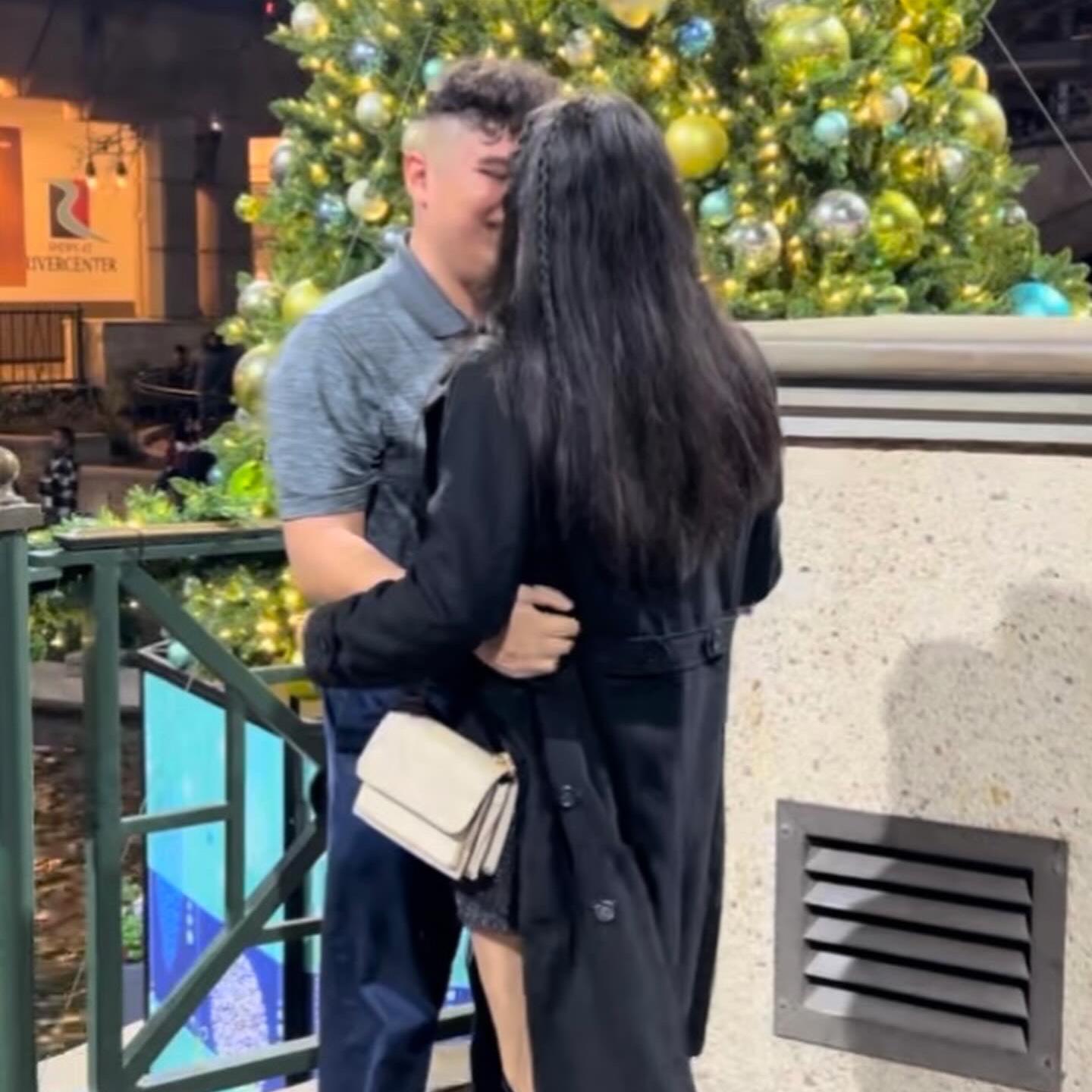 First kiss engaged.