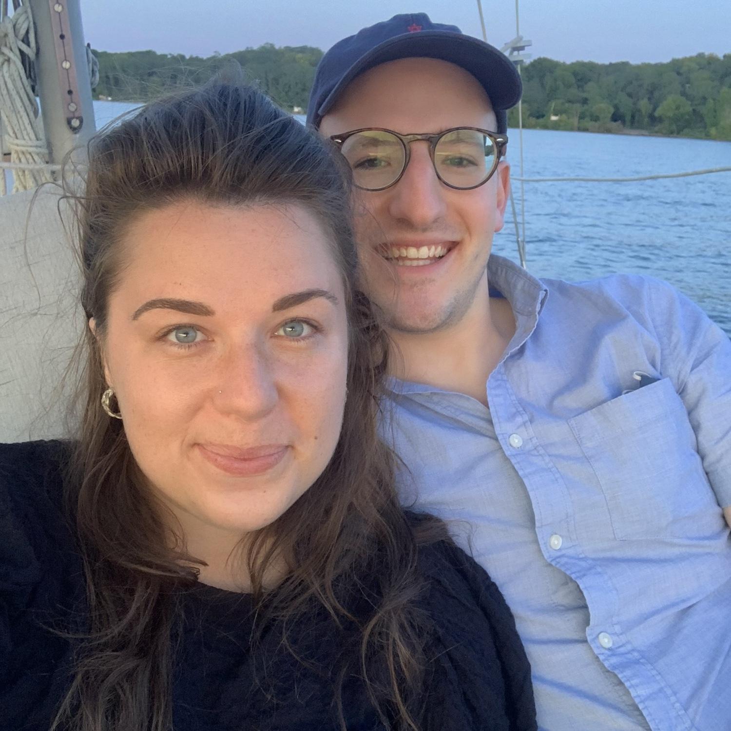 Sailing on the Hudson River in Rhinebeck for Daniel’s 30th birthday. September 2020