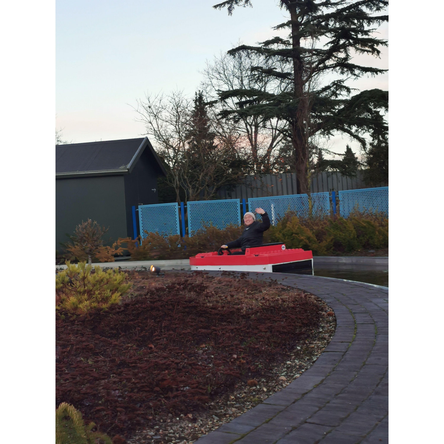 Driving boats in Legoland! Hanna thoroughly enjoyed herself <3 Fall 2023
