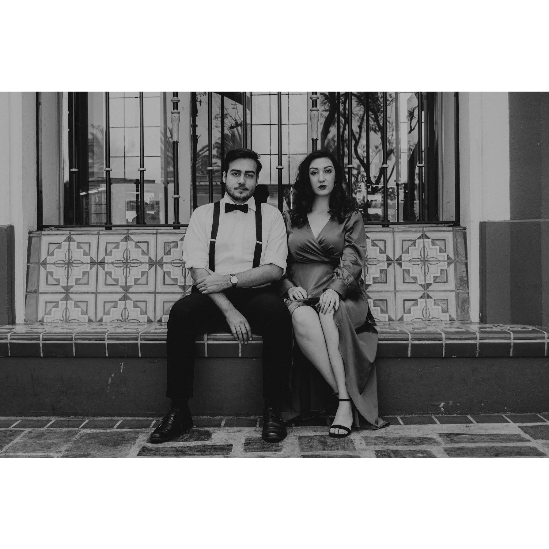 engagement photoshoot, los angeles union station