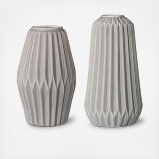 Fluted Vase 2-Piece Set