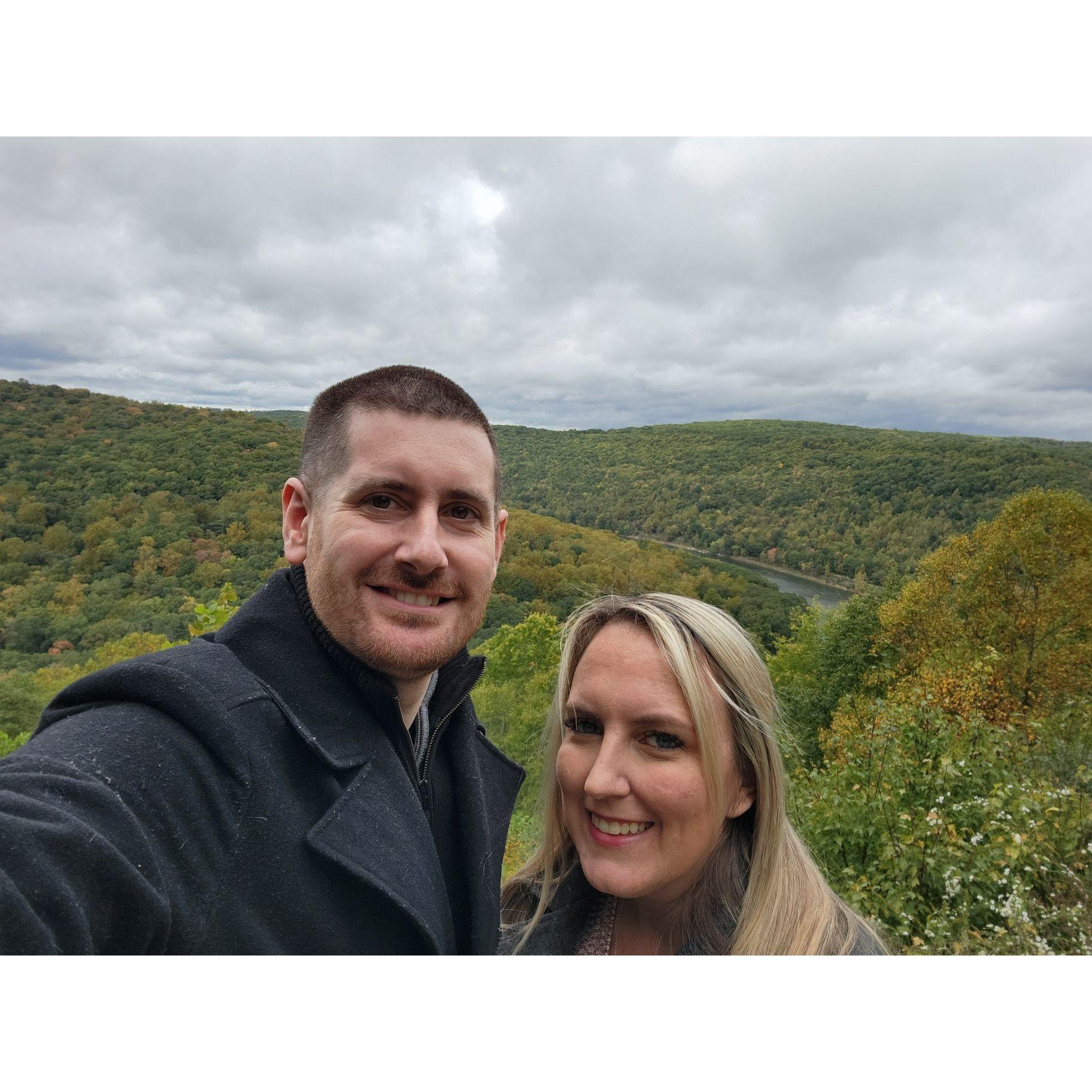 A little over one year since our first picture at the overlook, we went back to get an updated one (October 2023)