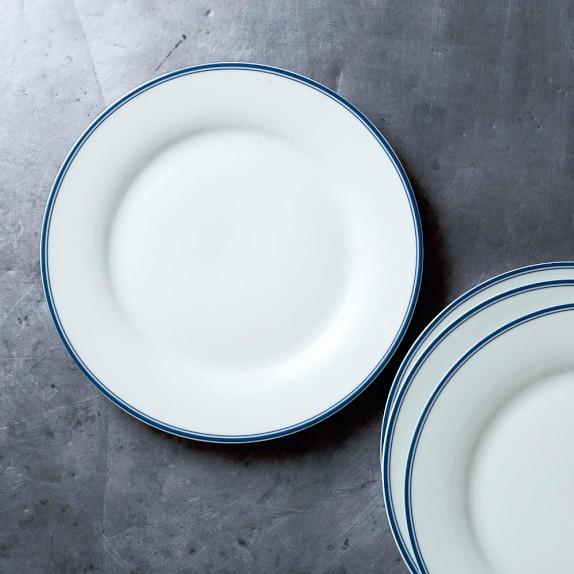 Williams Sonoma Open Kitchen Bistro Dinner Plates, Set of 4, Blue