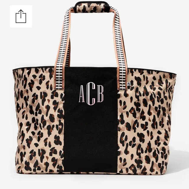 Monogrammed Extra Large Tote Bag