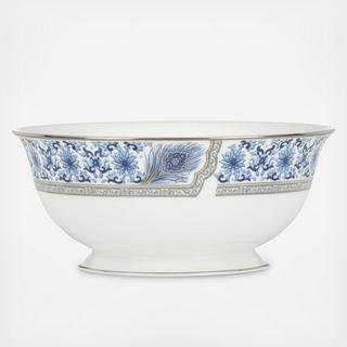 Sapphire Plume Serving Bowl