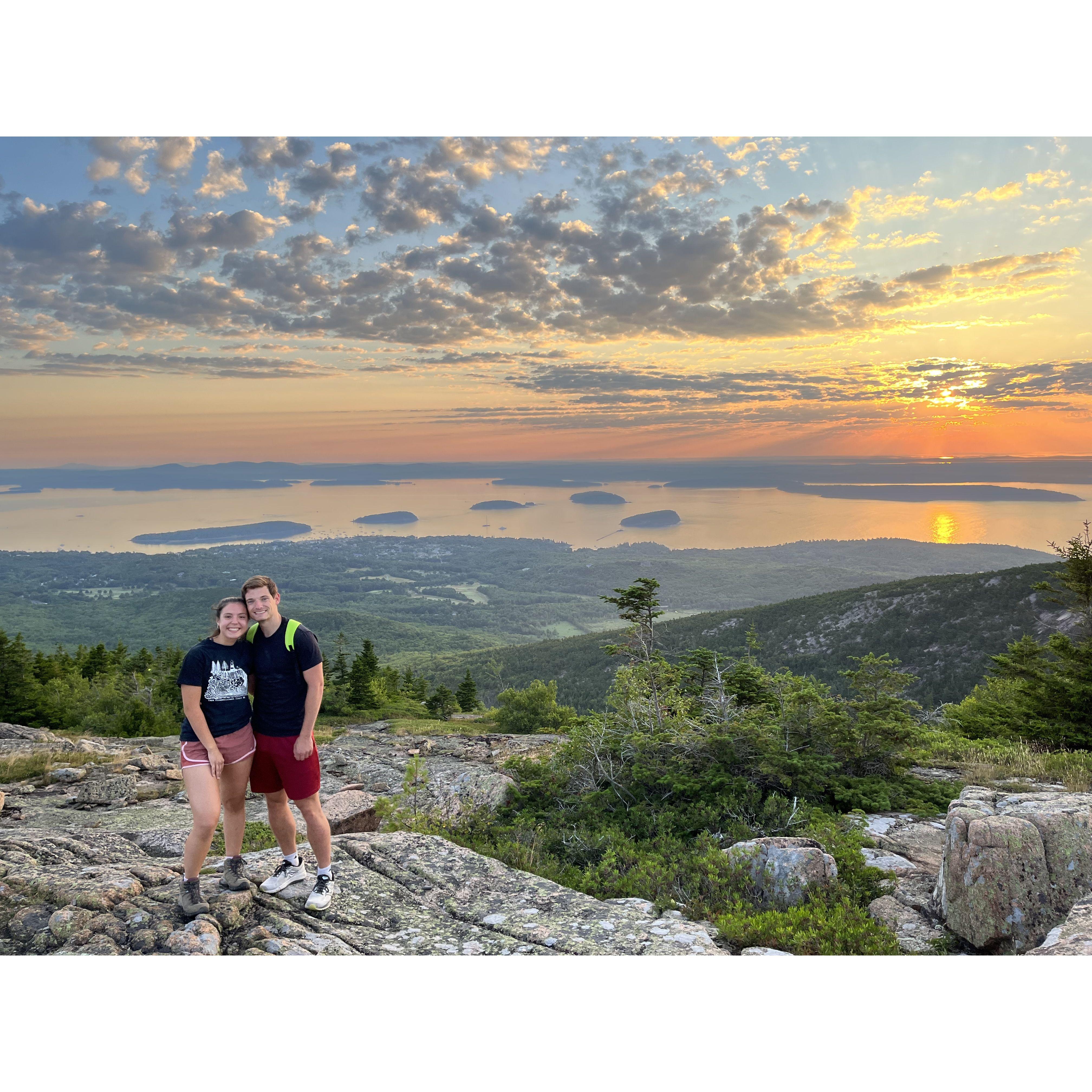Cadillac Mountain at sunrise, Maine 2022