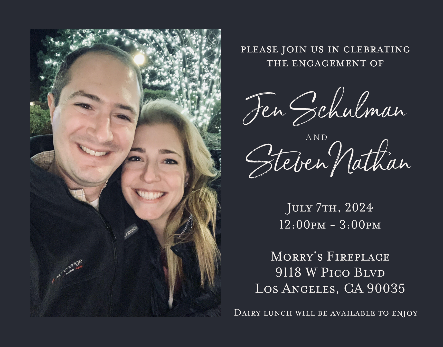 The Wedding Website of Jennifer Schulman and Steven Nathan