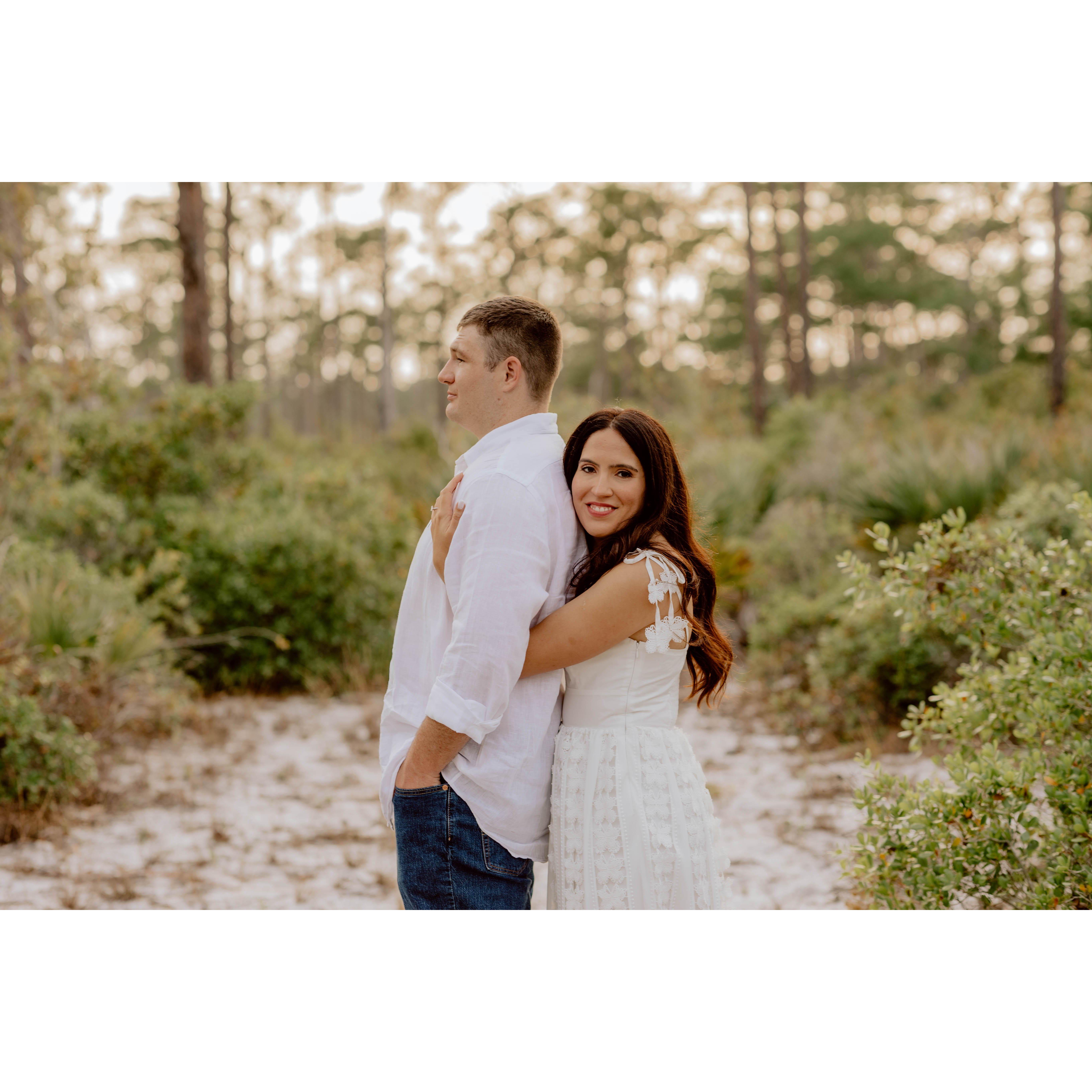 Engagement photos at Jonathon Dickinson State Park (the location of our second date)