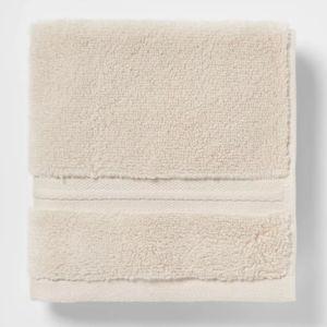 Spa Plush 4pk Washcloth Set in color "Ivory" - Threshold™